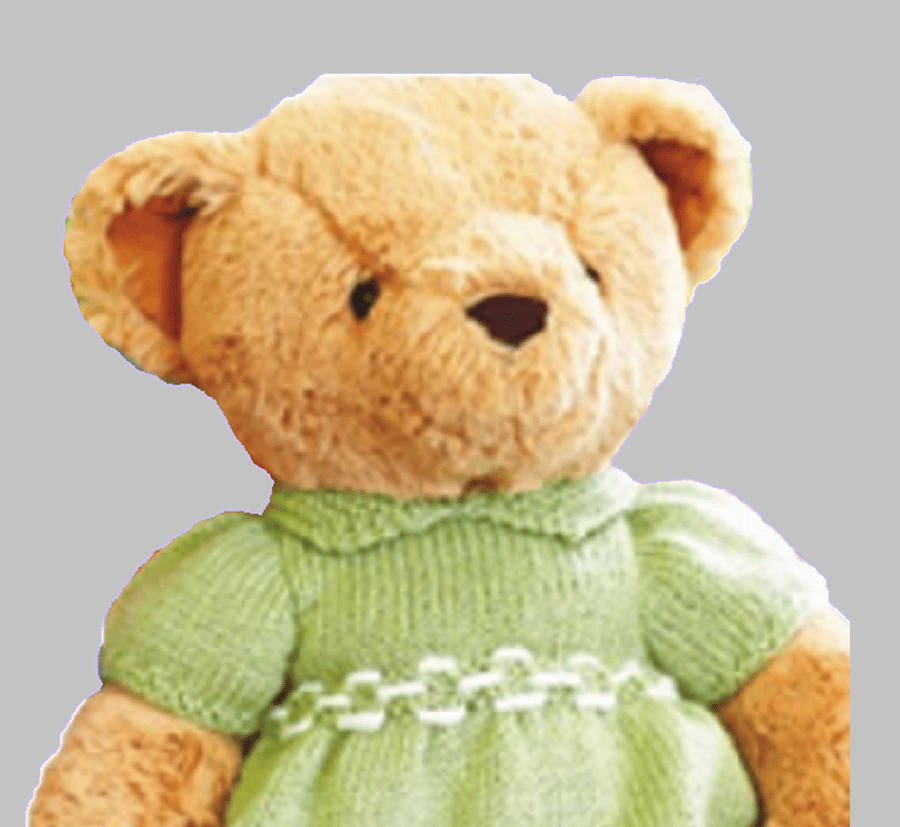 VINTAGE KNITTING PATTERN PDF Teddy Bear Clothes