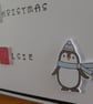 Personalised First Christmas Card - Penguin - Image 4