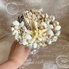 Handmade Coastal Seashell Centrepiece – Beach Inspired Ocean Home Décor