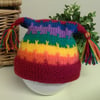 Unisex Baby Rainbow Tassle Hat 3-9 months