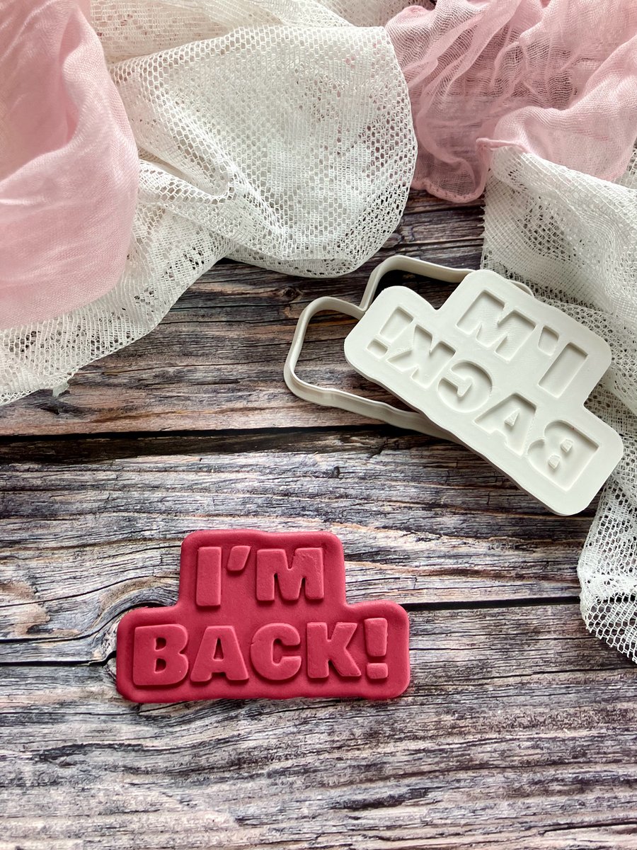 I’m Back Cookie Cutter and Embosser Set, Christmas, Elf Return, December 