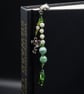 Beaded floral glass bookmark, Christmas gift, Book lovers gift - Image 7