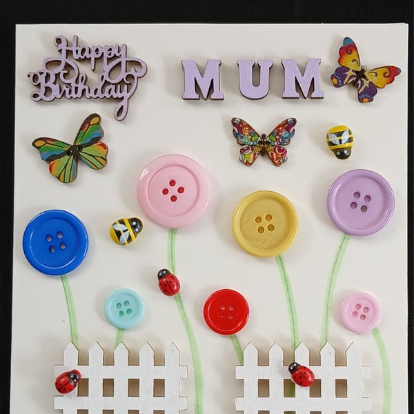 Handmade, Mum birthday card 
