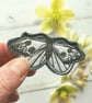 Handmade 'Large White' Butterfly Brooch - Image 1