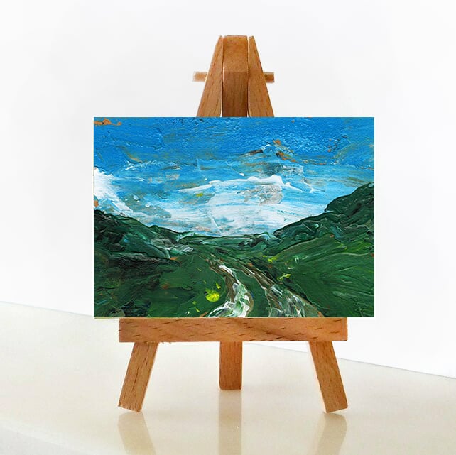 'Abstract VII’ - ACEO Original Acrylic Painting