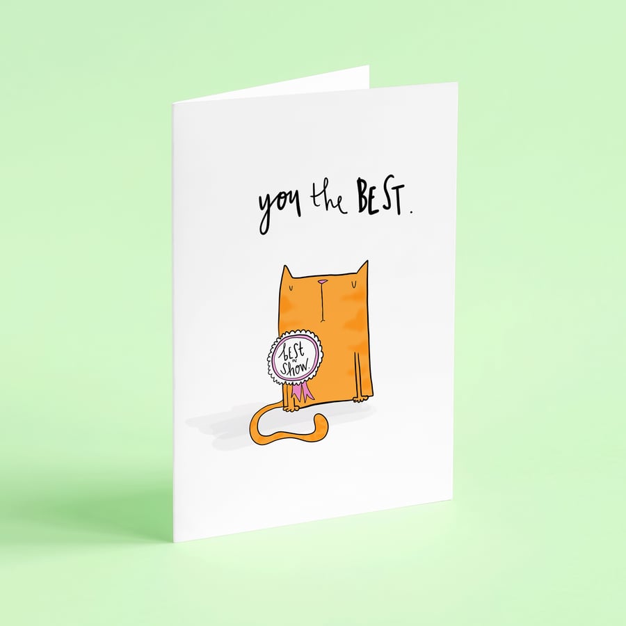 You the Best, Congratulations card