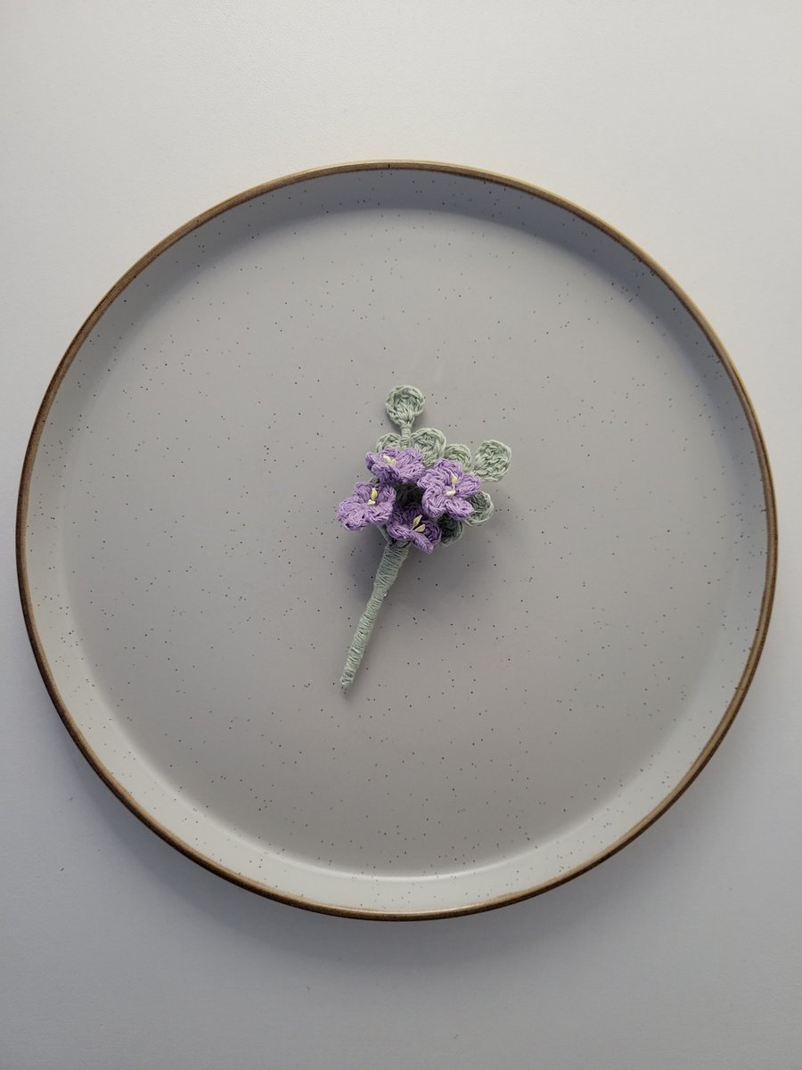 Crochet Flowers Brooch