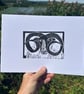 Rams Head Linocut Original Print 