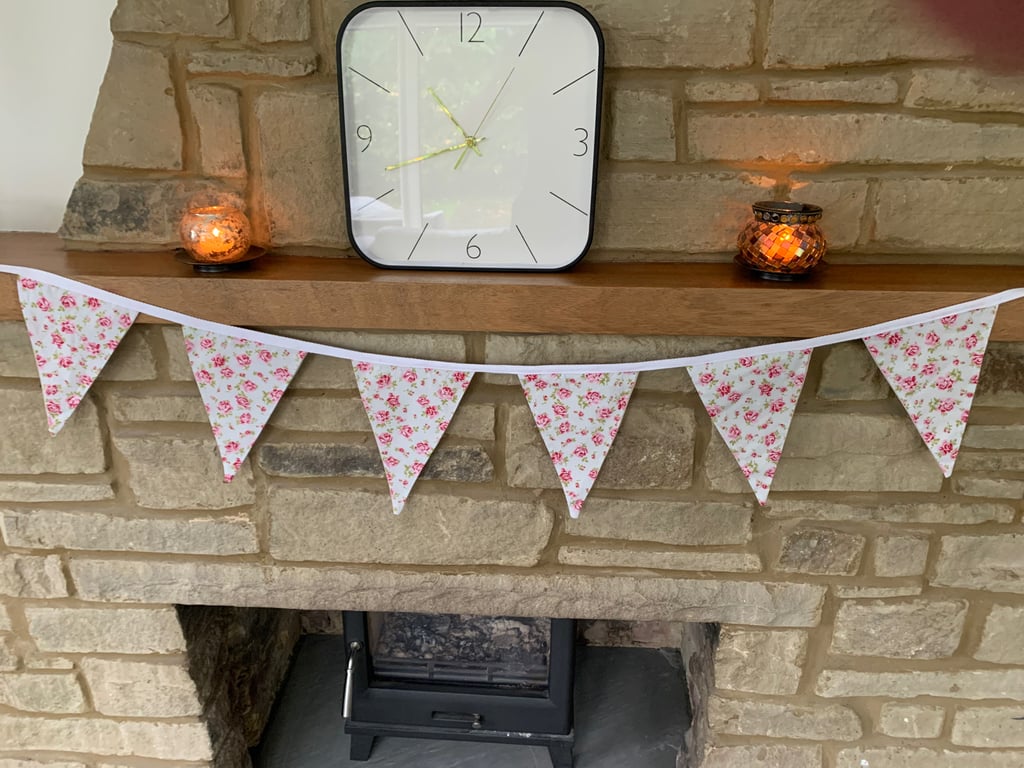 Pastel Roses Bunting