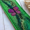 Butterfly embroidered bookmark.