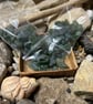 Seaham beach sea glass - 100g green mixed pieces - Craft bags