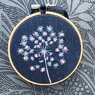 Botanical Art - In an Embroidery Hoop, Lovely Gift.