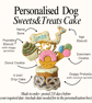 Dog Sweets and Treats Birthday Cake treat box, Homemade iced cake and biscuits 