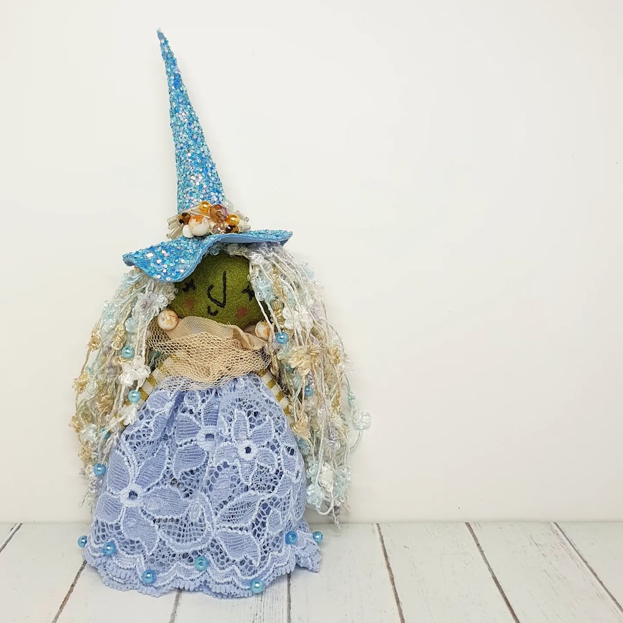 Seashore Beach Witch Art Doll