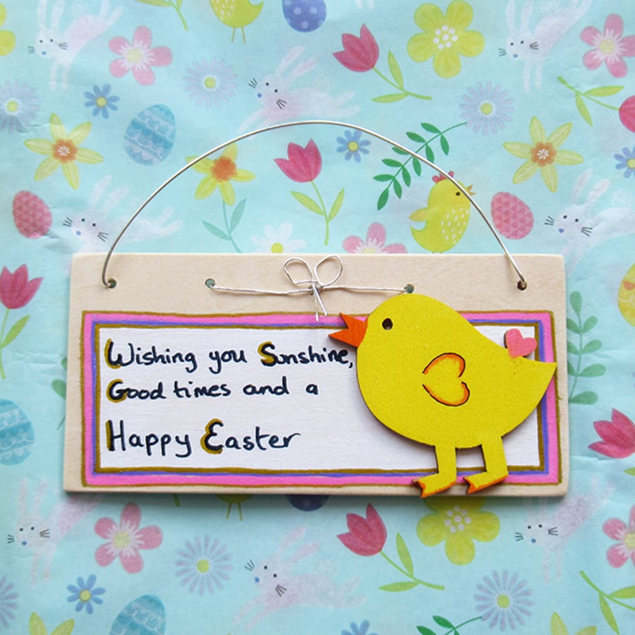 Easter plaque - Sunshine and good times