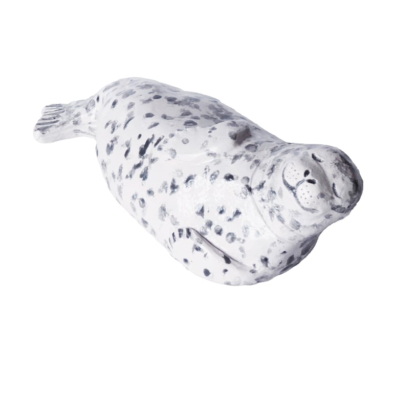 Seal Ceramic Ornament - Hand Built