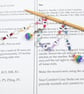 Rainbow Jewel Knitting Row Counter Chain - 1–0 Number Stitch Marker Chain - Image 2