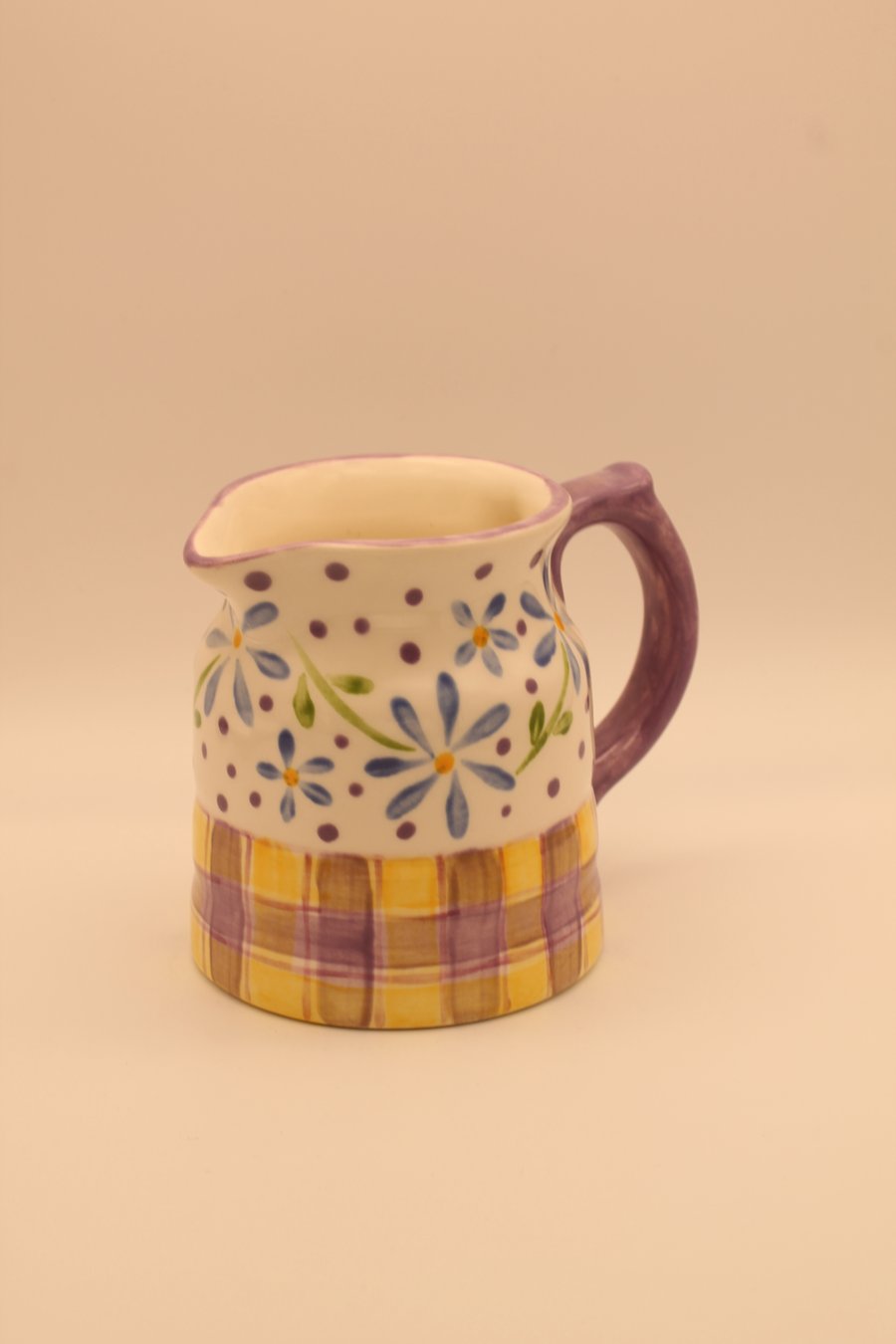 Blue Daisy Milk Jug