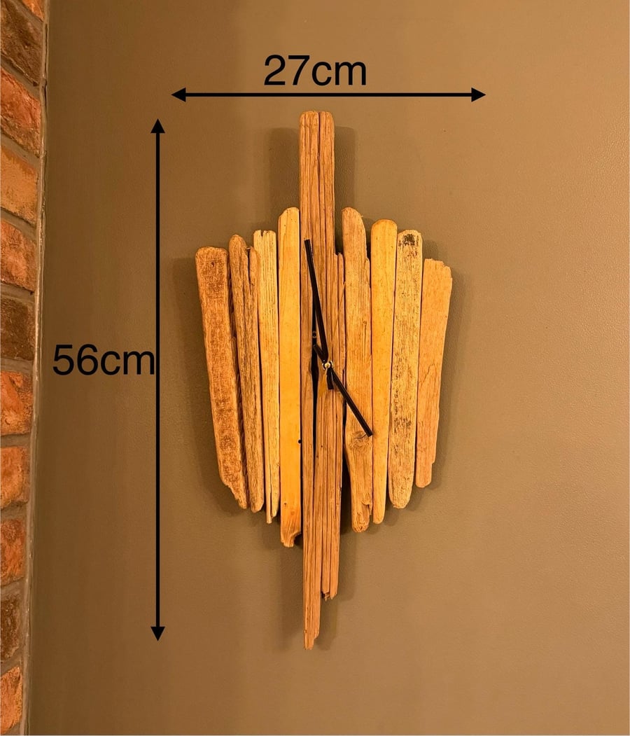 Handmade Driftwood Wall Clock