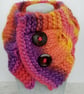 Cable knit neck warmer Rainbow Collection 100% pure wool