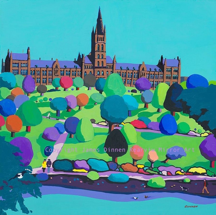  Glasgow University Print (free uk postage)