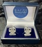 Cyber cufflinks hand cast in pewter  - Image 2