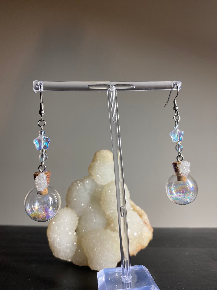 Serenity - Fairy Bottle Earrings 