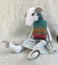 Handcrafted Textile Doll- June the Sheep - Image 1