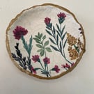Decoupage small dish - 8cm in diameter