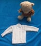 White Baby Hand Knitted Cardigan A Likely Yarn  - Image 3