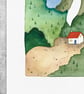 Cabin Hideaway, A3 limited edition Giclee print - Image 2