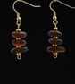 Brown sea glass earrings - Image 2