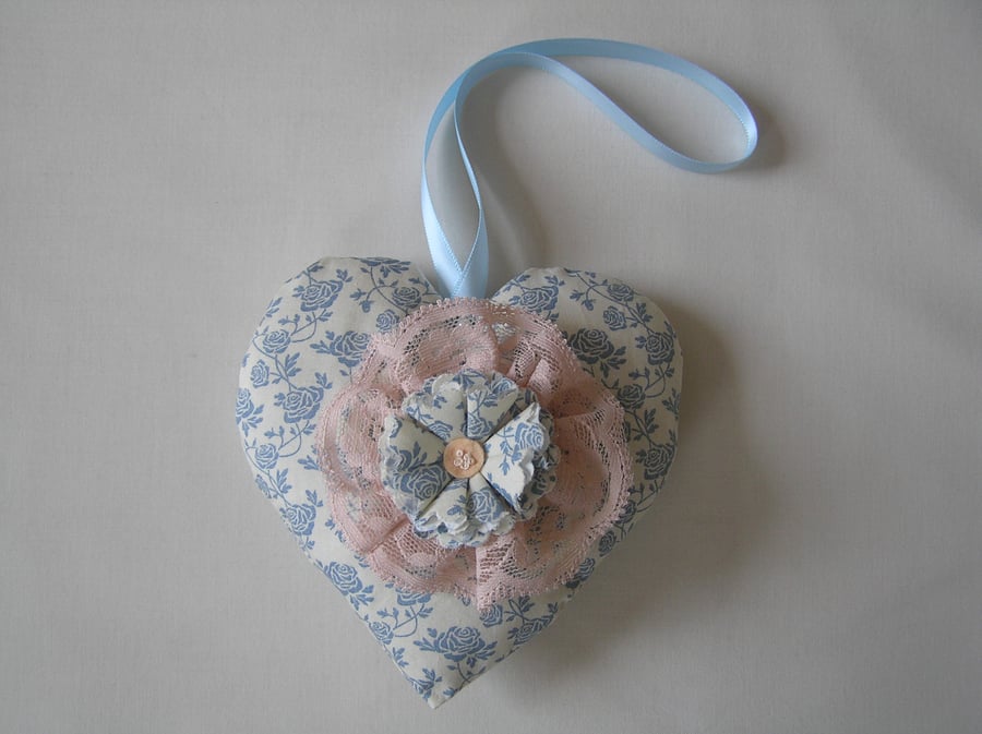 Lavender scented heart, hanging decoration, birthday gift, teachers gift
