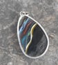 Cornish surfite pendant - big wavey pattern - Image 3