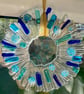 50% SALE!  Handmade fused glass starburst hanging - Image 5