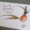 splendid pheasant - original illustration (A6)