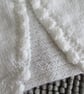 16" White Baby Bobble Edged Cardigan - Image 3