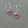  Pink Crystal Heart Earring With Crystal Hearts From Swarovski