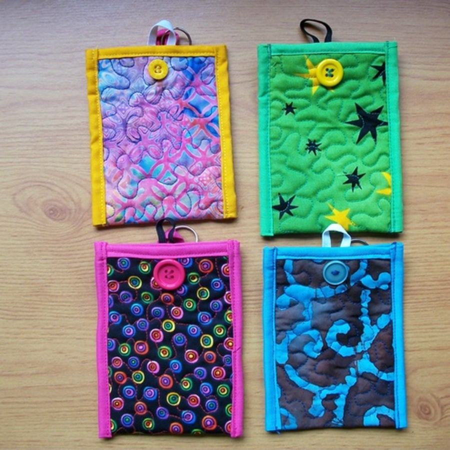 Quilted Mobile Phone / ipod Cover in 4 Designs