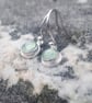 Sea green sparkle earrings  - Image 2