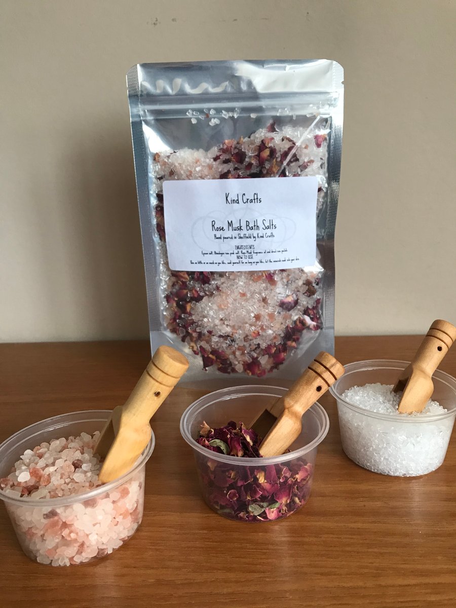 Aromatherapy Blend Bath Salts, 200 grams Bath salts Lavender, Rose Musk & others