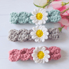 Crochet Daisy Baby Headband – Newborn to Child Sizes