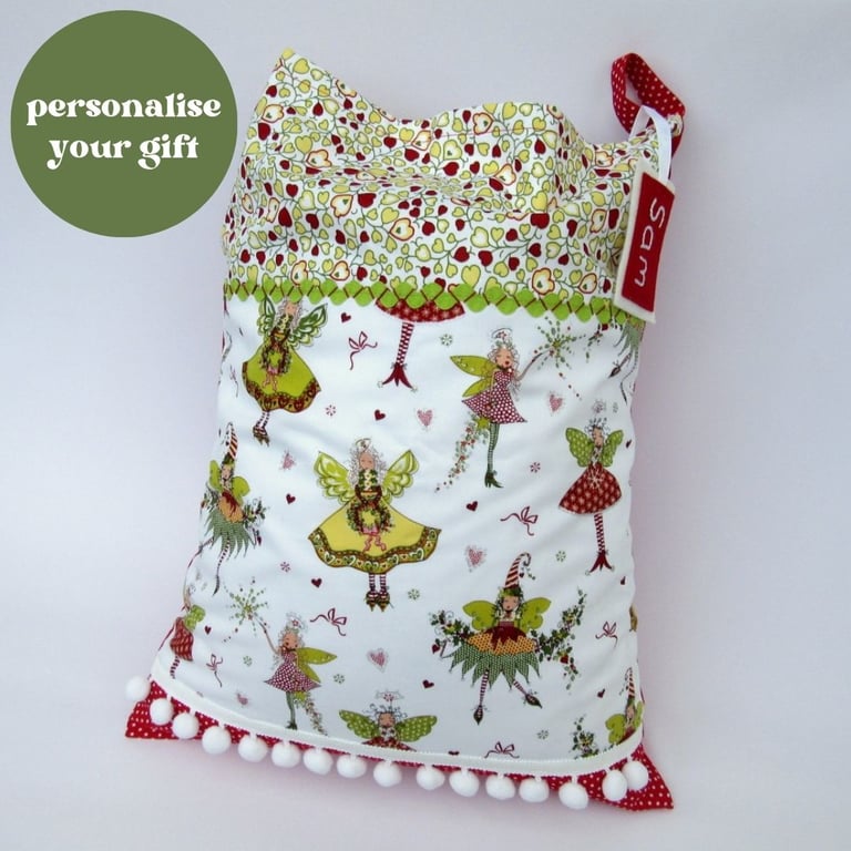 Christmas Fairy Storage Bag or Santa Sack