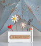 Find What Makes You Happy Daisy & Seagull Planter - Image 1