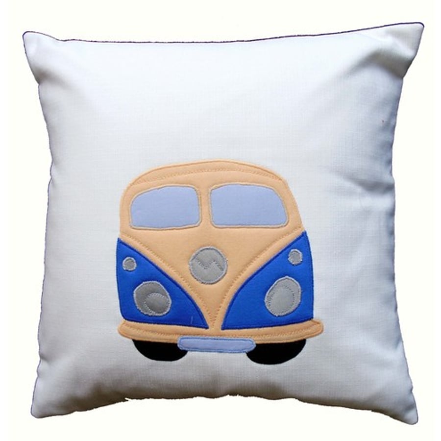 Camper van applique cushion