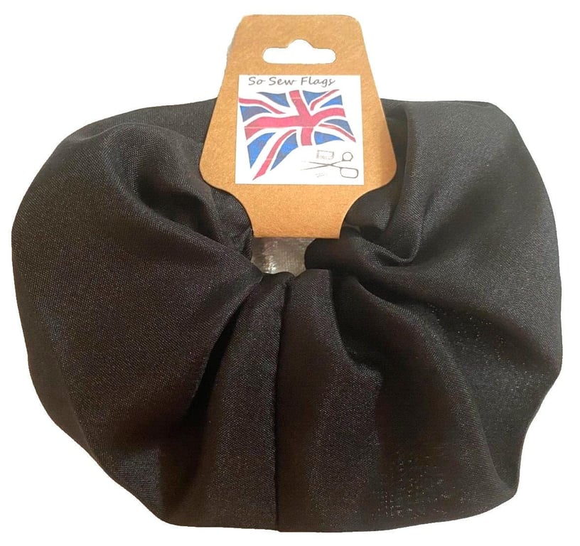 Plain Black Flag Hair Scrunchie Scrunchies Accessory Band Elastic