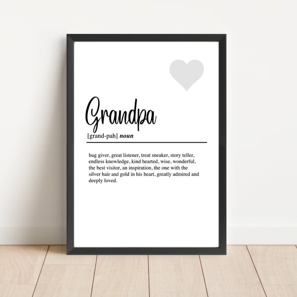 Grandpa definition print 