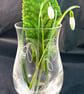 small bud vase ( snowdrop and butterfly) ,lead crystal - Image 10