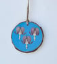 Real Pressed Flower Wood Slice, Hanging Decoration - Image 5