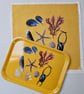 Beach Combing Tray Coastal Gift, Melamine Serving Tray, Beach Lover Gift